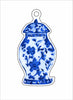 BTA-043 Ginger Jar Wreath Ornament | 0.25Acrylic Ornament |