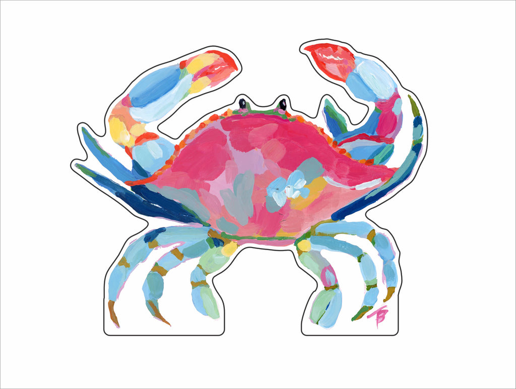BTA-046 Colorful Crab | 0.75Acrylic Contour |