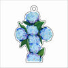 BTA-061 Flower Cross Ornament | 0.25Acrylic Ornament
