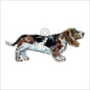 Basset Hound Tri Color | 0.25in. Acrylic Ornament | Case of 25