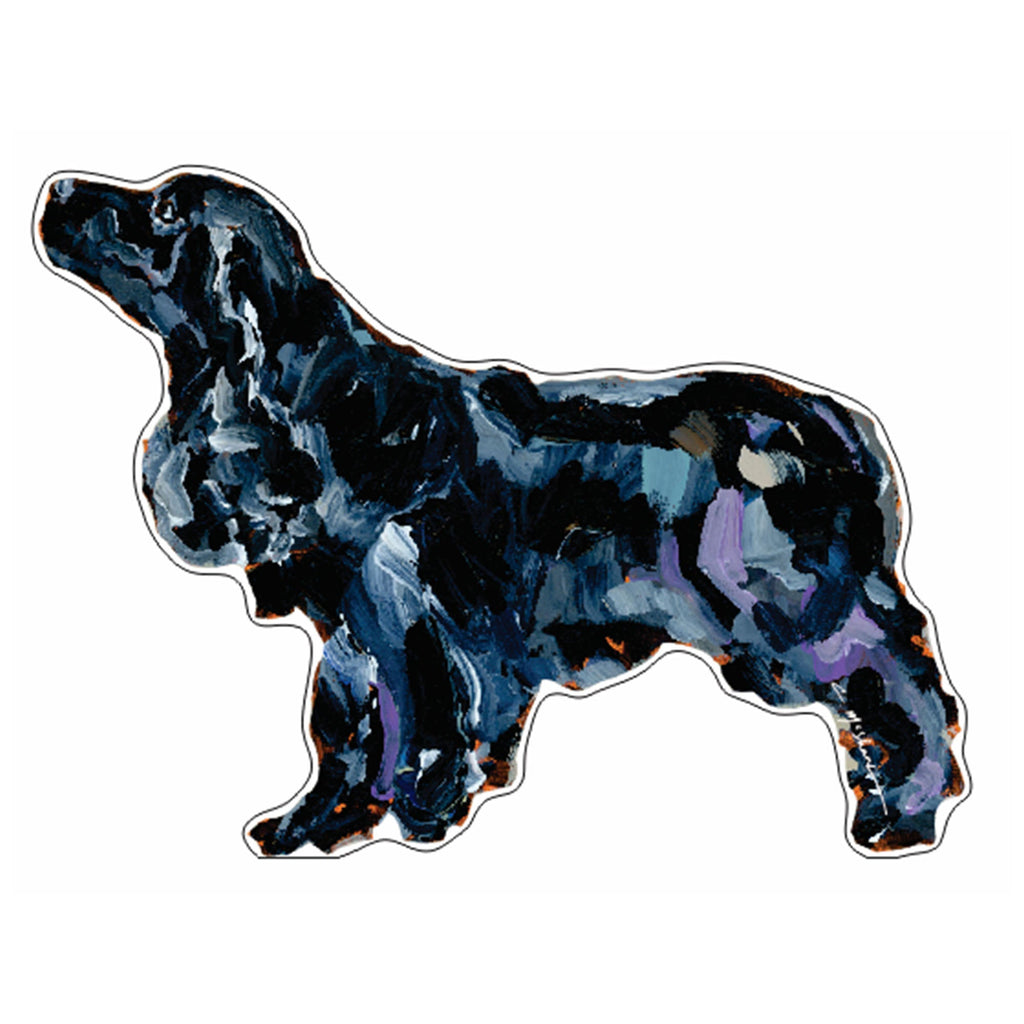 Black Cocker Spaniel | 0.50in. Acrylic Mini | Case of 25