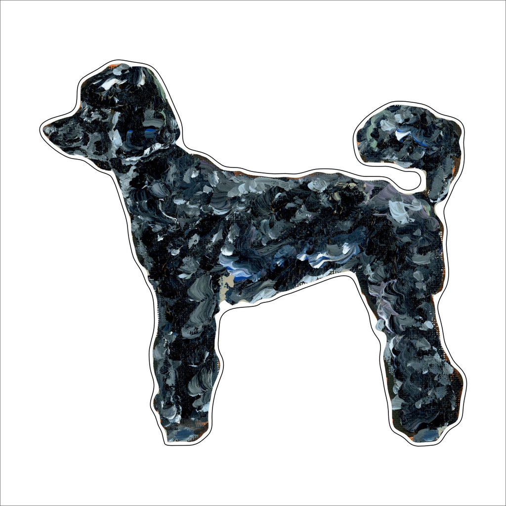 Black Poodle | 0.75in. Acrylic Cutout | Case Bundle any 10+ (Pack of 1)