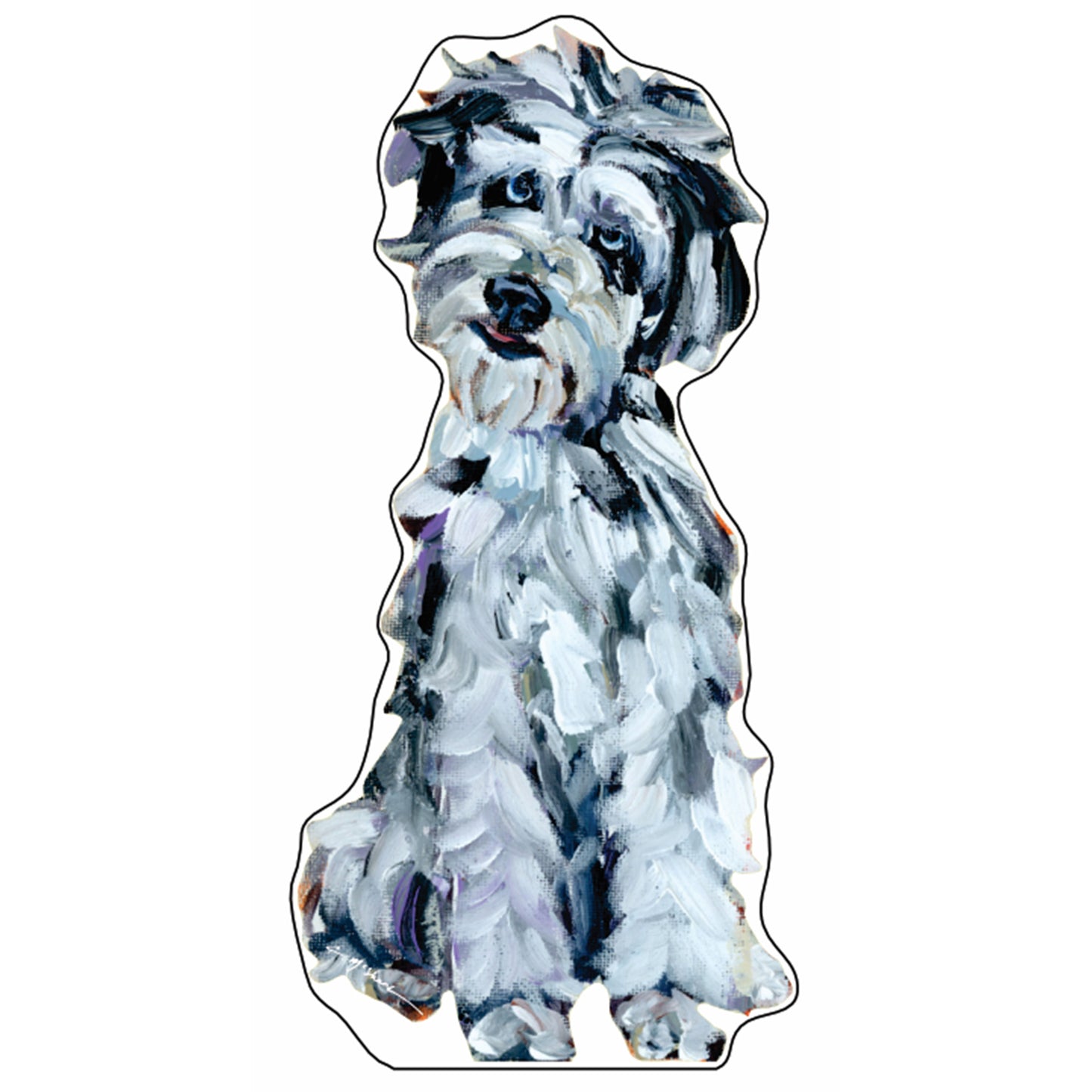 Blue Merle Doodle | 0.75in. Acrylic Cutout | Case Bundle any 10+ (Pack of 1)