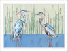 Blue Herons | 0.75in. Acrylic Shelfie | Case of 25
