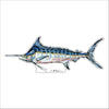Blue Marlin Fish | 0.75in. Acrylic Shelfie | Case of 25