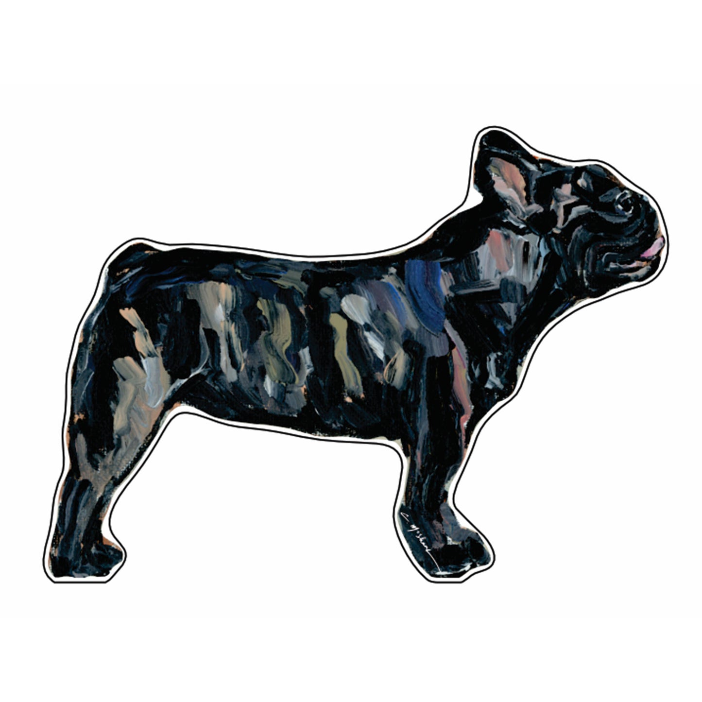 Brindle Frenchie | 0.75in. Acrylic Cutout | Case Bundle any 10+ (Pack of 1)