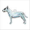 Bull Terrier White with Black Eye Patch | 0.25in. Acrylic Ornament | Mix and Match (any 10+)