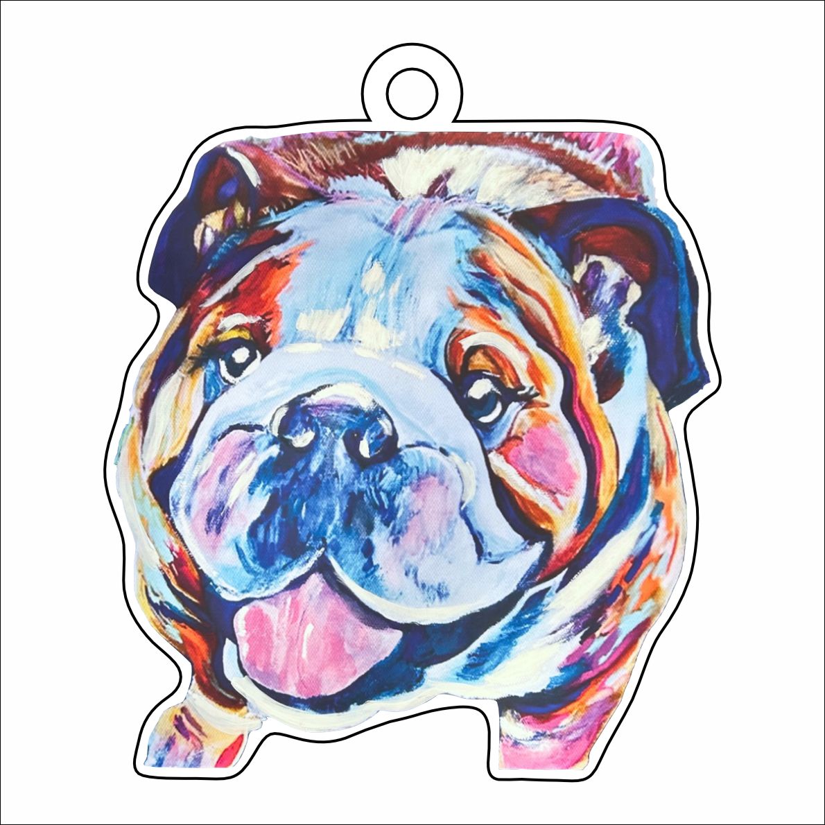 MKD-026 Bulldog | 0.25in. Acrylic Ornament | Mix & Match (10+)