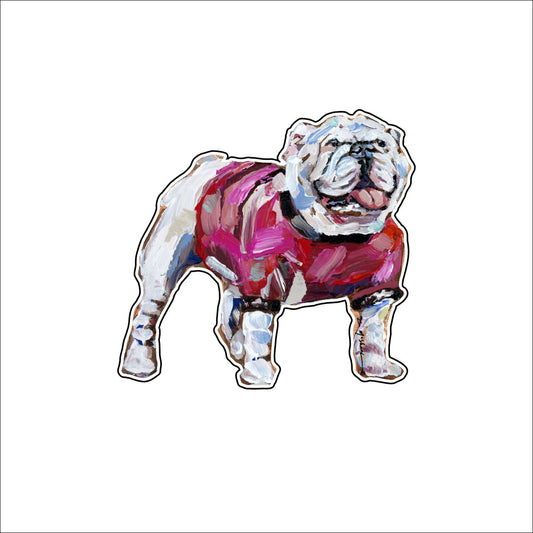 CMS-978-C10 Bulldog Red Magnet | 0.125Acrylic Magnet | Case of 10