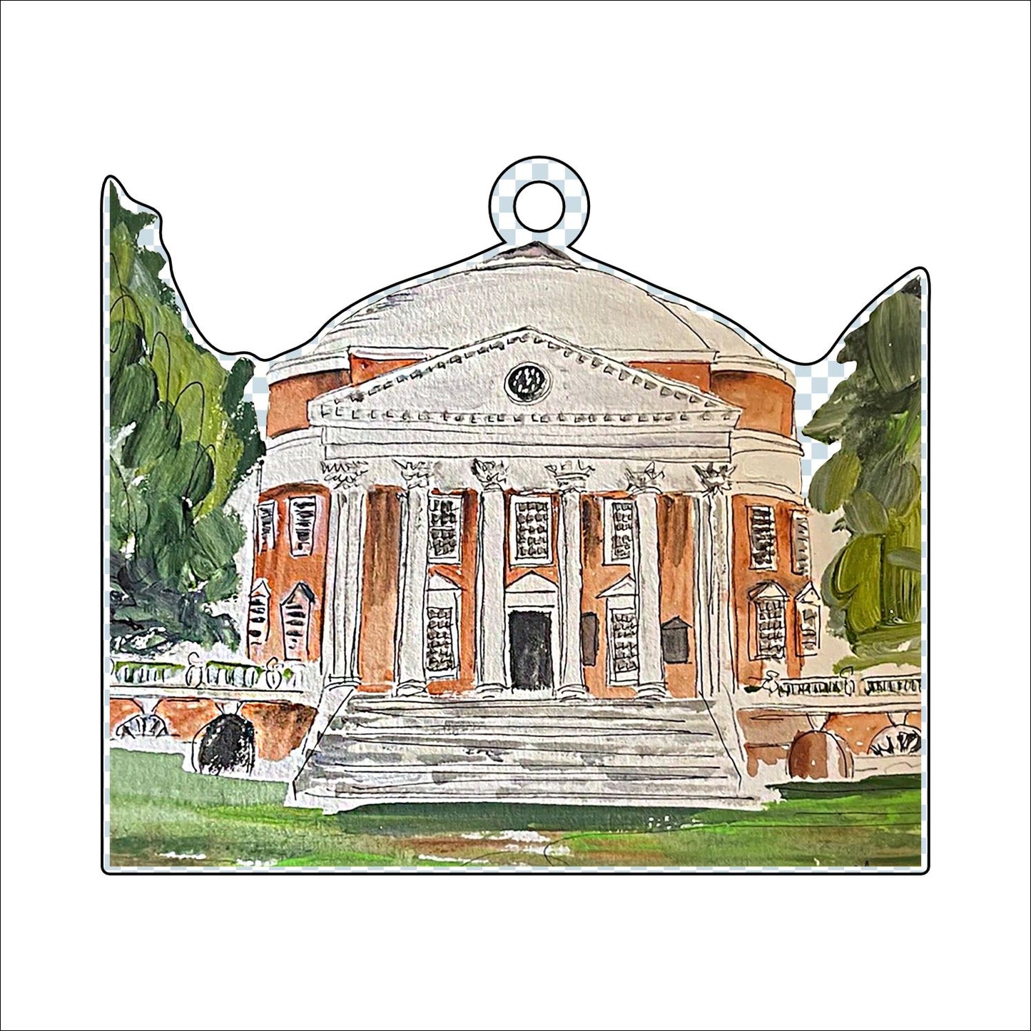 CAA-020 UVA Ornament | 0.25in. Acrylic Ornament