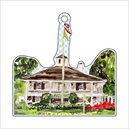CAA-061  Augusta National Clubhouse Ornament | 0.25in. Acrylic