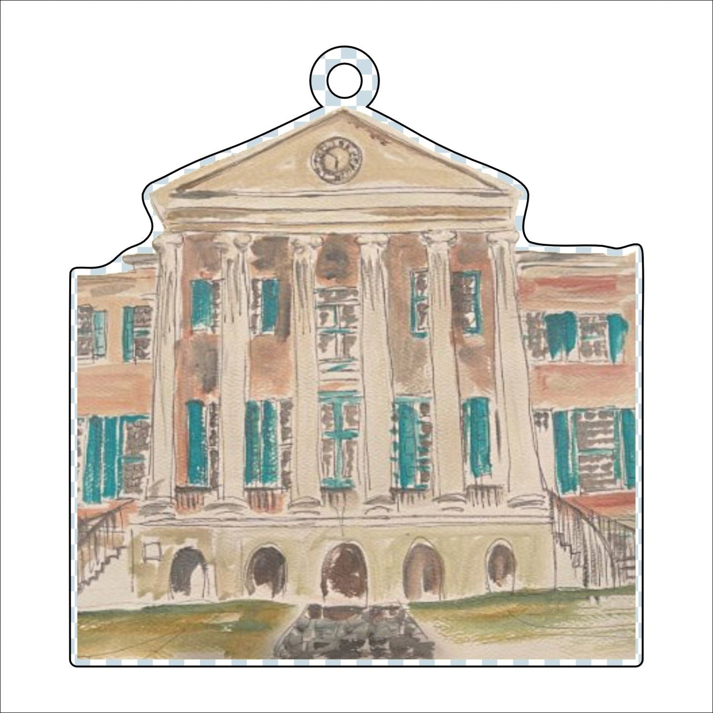 CAA-028 College of Charleston Ornament | 0.25in. Acrylic Ornament