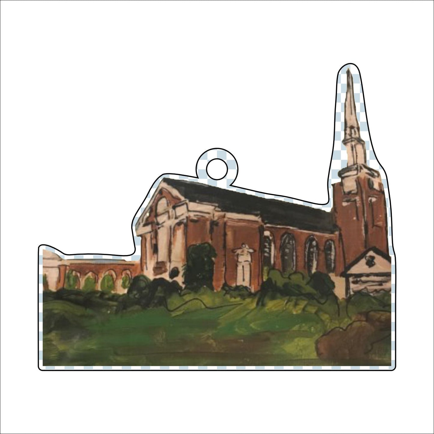 CAA-030 Eastminster Presbyterian Ornament | 0.25in. Acrylic Ornament
