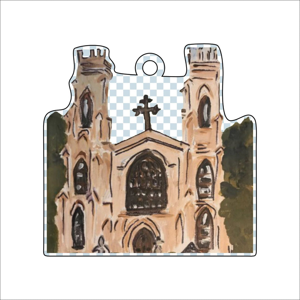 CAA-033 Trinity Cathedral Ornament | 0.25in. Acrylic Ornament