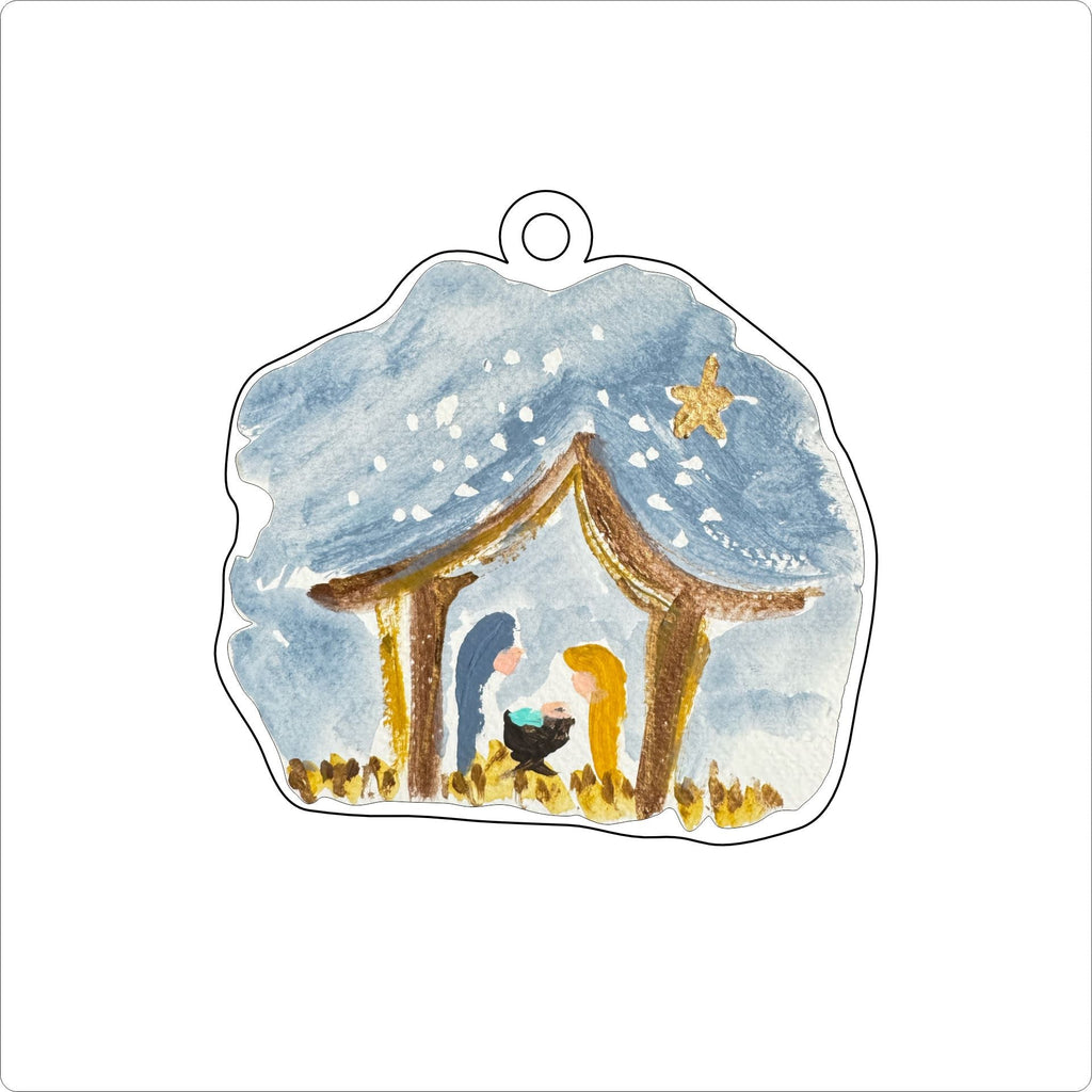 CAA-049  Nativity Ornament | 0.25in. Acrylic