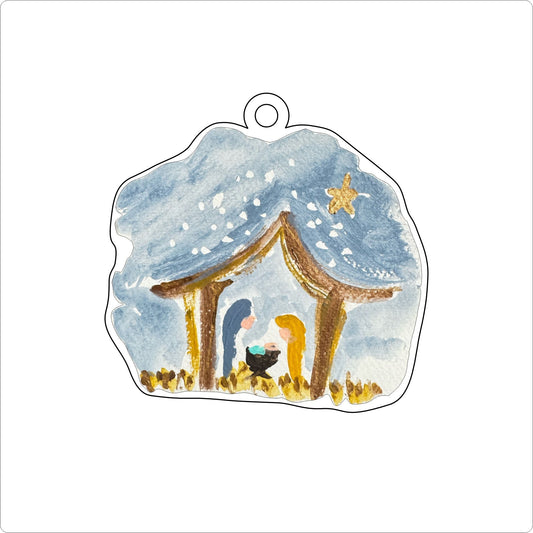 CAA-049  Nativity Ornament | 0.25in. Acrylic