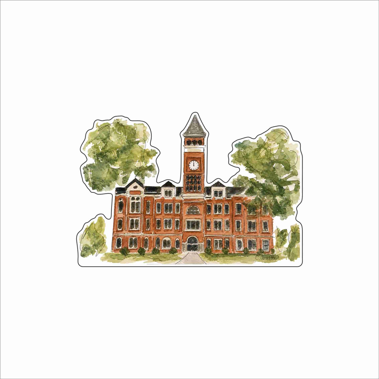 CAA-089 Tillman Hall Mini | 0.50Acrylic Mini Contour