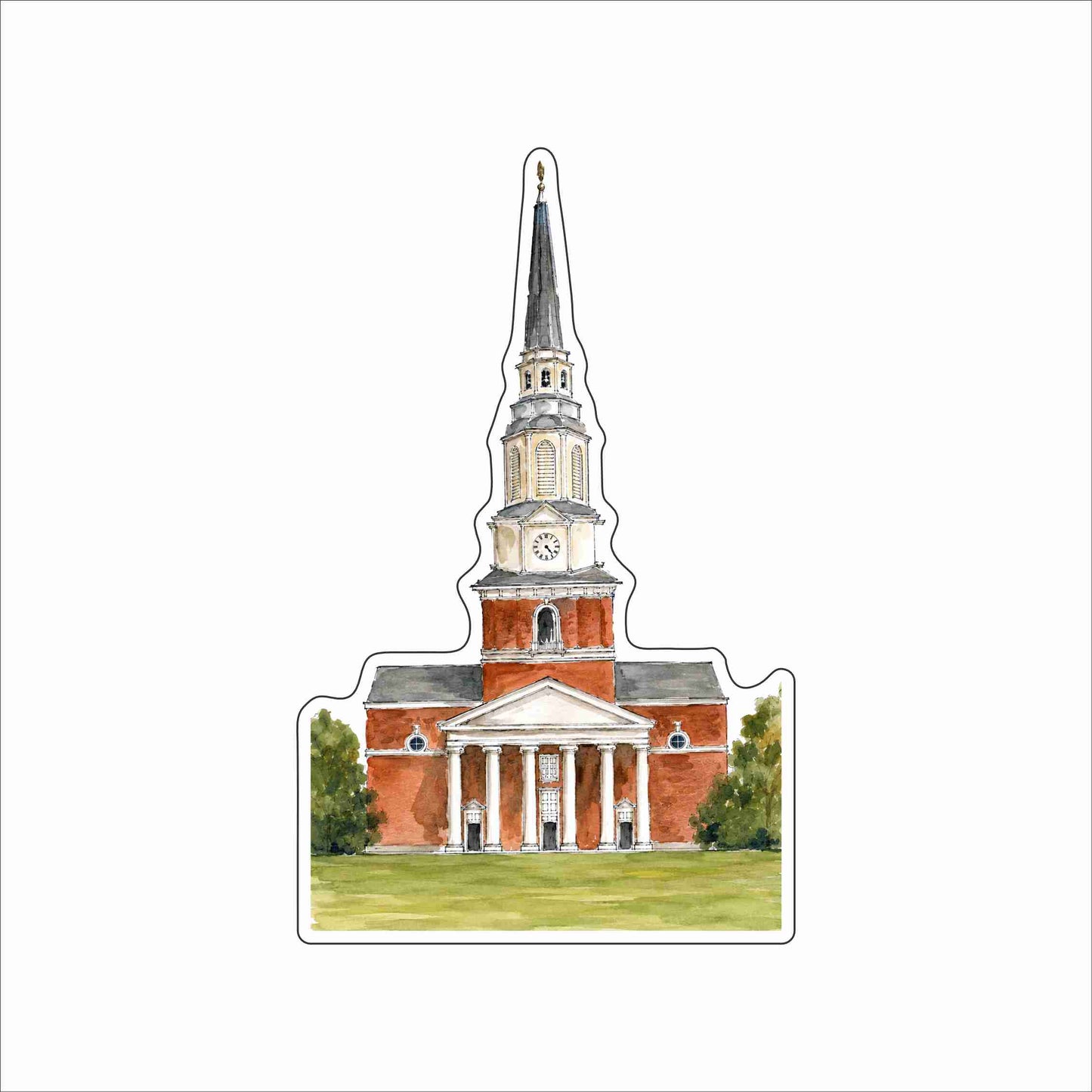 CAA-092 Wake Forest | 0.75Acrylic Contour