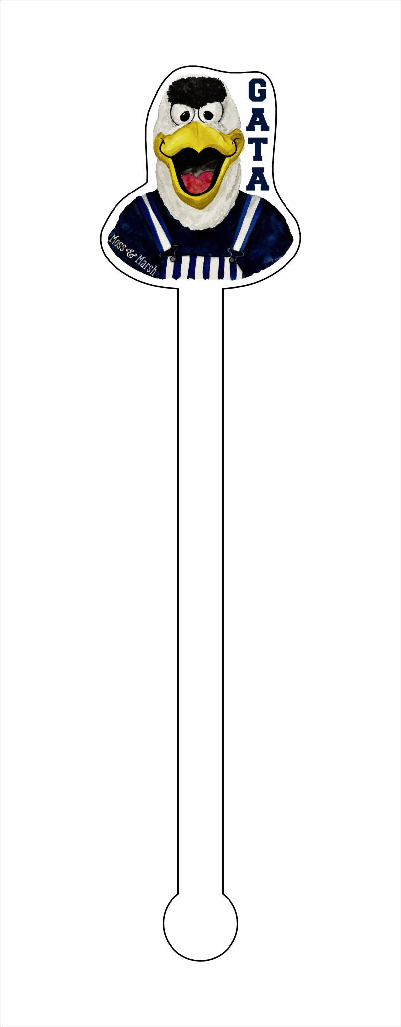 CBR-005 GSU Gus | 0.125in. Acrylic Drink  Stirrer | Case Bundle of 25
