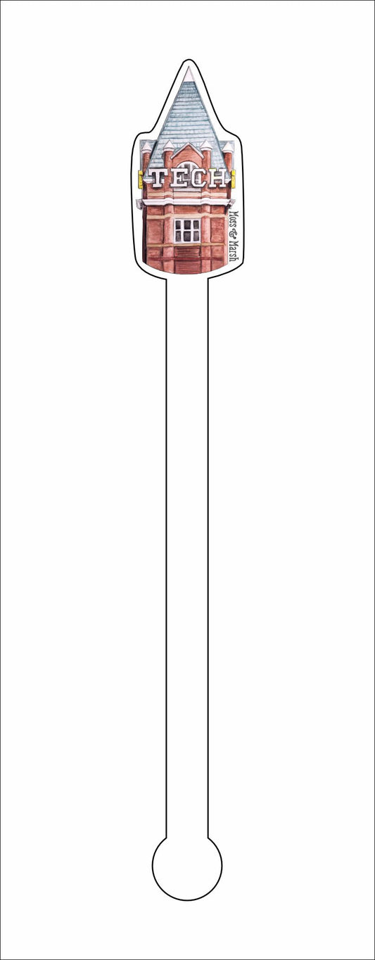 CBR-008 GA Tech | 0.125in. Acrylic Drink  Stirrer | Case Bundle of 25