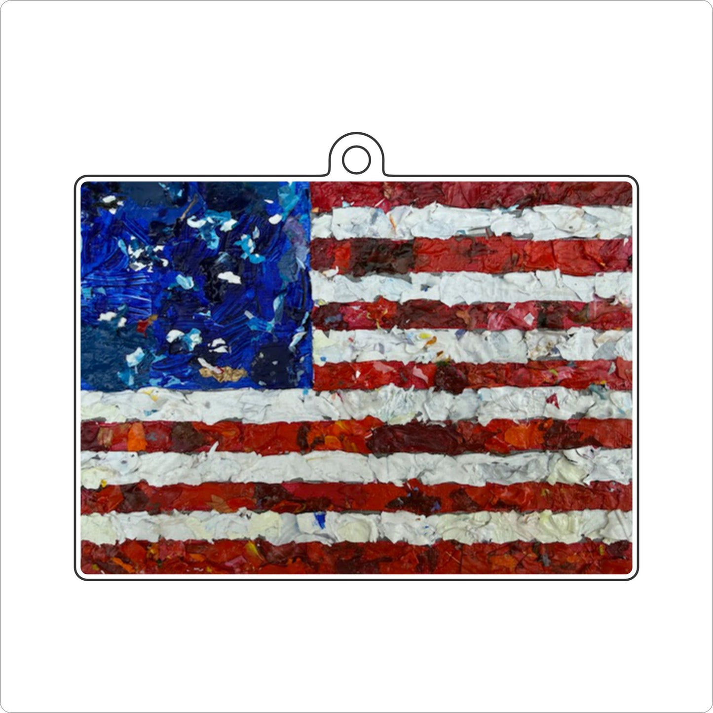 CCH-007 Flag Ornament | 0.25Acrylic Ornament
