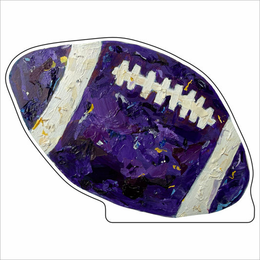 CCH-008 Purple Football | 0.75Acrylic Contour