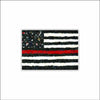 CCH-011 Red Striped Flag | 0.75Acrylic Contour