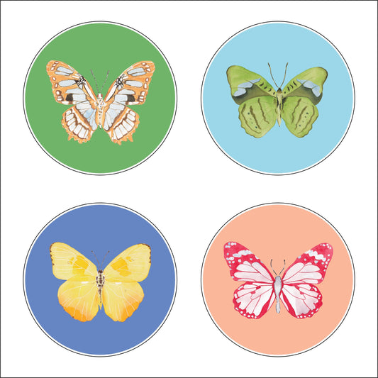 CCRT-001 Spring Coaster | 0.50in. Acrylic Coaster (no cork) | (Pack of 4)