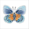 CCRT-100 Blue Autumn Butterfly Mini | 0.50Acrylic Mini | Case of 25