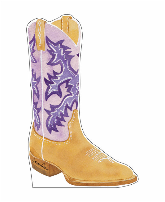 CCRT-065 Purple Boot | 0.75in. Acrylic Contour | Case Bundle of 25