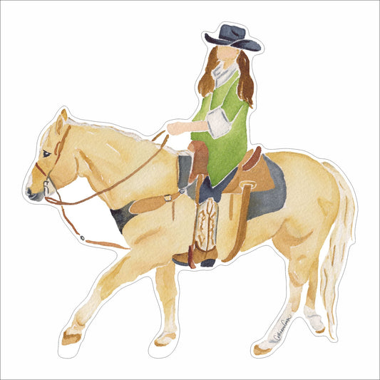 CCRT-078 Cowgirl | 0.75in. Acrylic Contour |