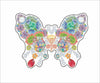 CCRT-107  Jewel Butterfly Mini | 0.50Acrylic Mini | Case of 25