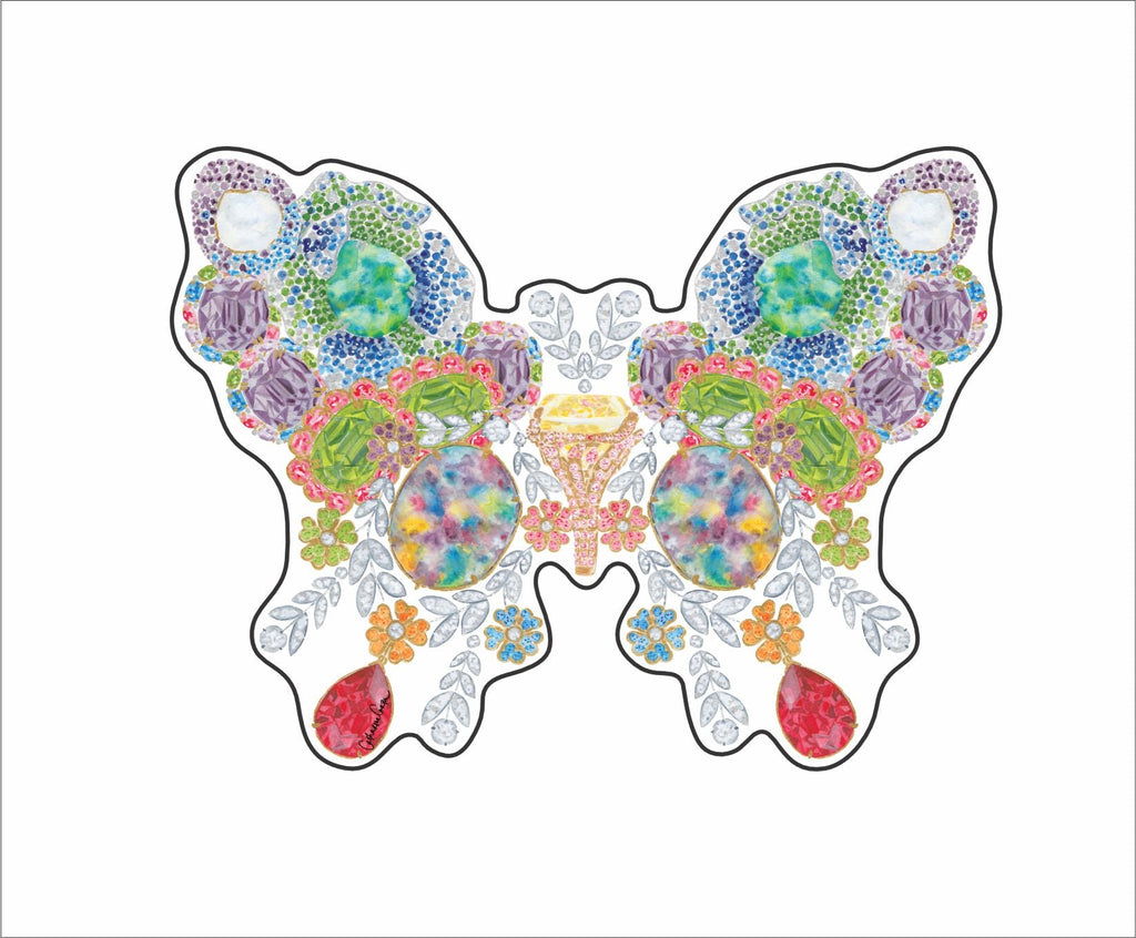 CCRT-107  Jewel Butterfly Mini | 0.50Acrylic Mini | Case of 25