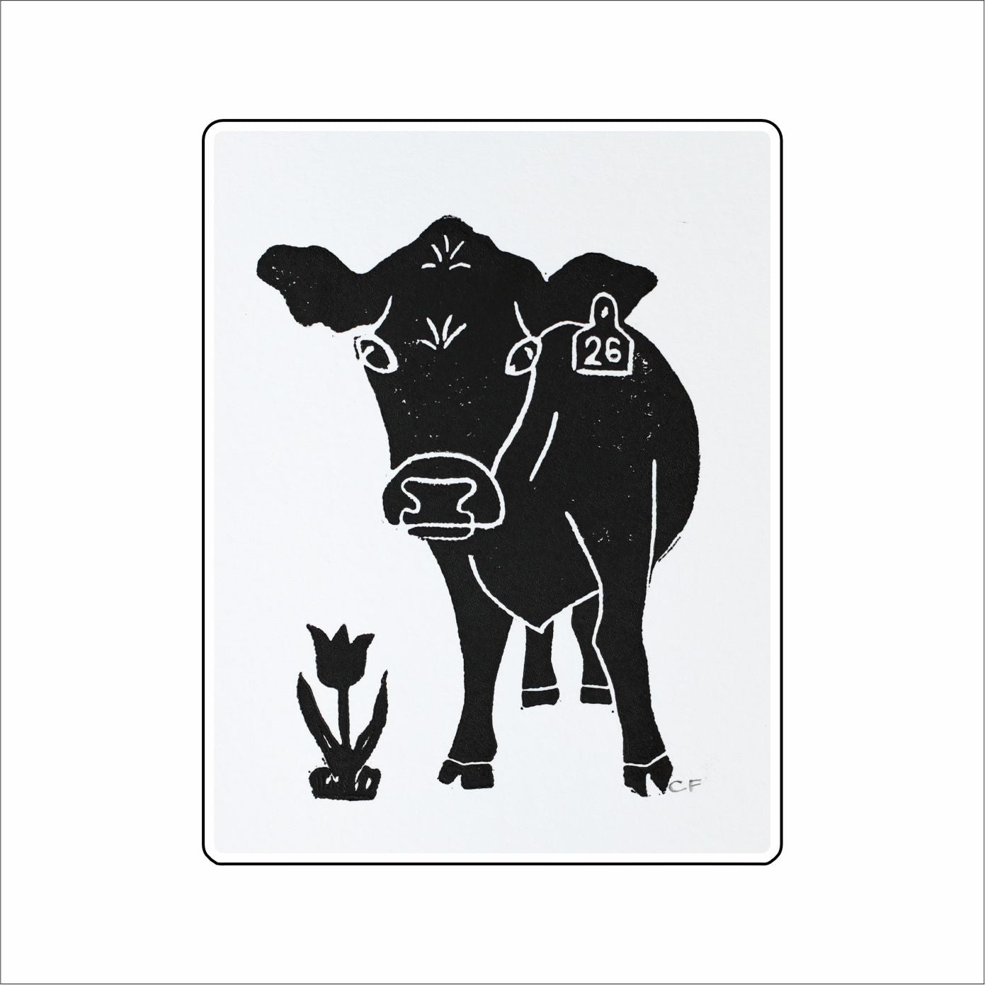 CFA-002  Two-Six Cow Mini | 0.50Acrylic Mini |