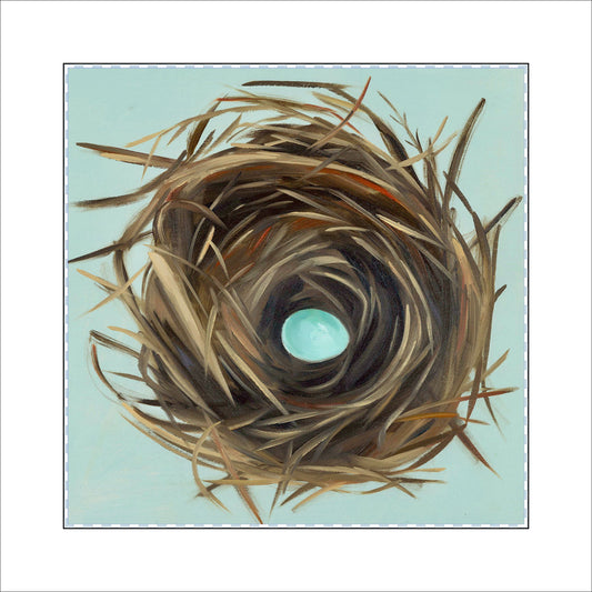 Egg Nest | 0.75in. Acrylic Cutout 5x7 | Single