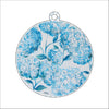 CHB-003 Blue Flowers Ornament | 0.25in. Acrylic Ornament | Single