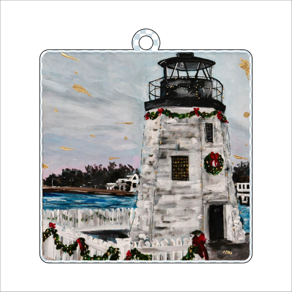 CHB-004 Lighthouse Ornament | 0.25in. Acrylic Ornament | Single