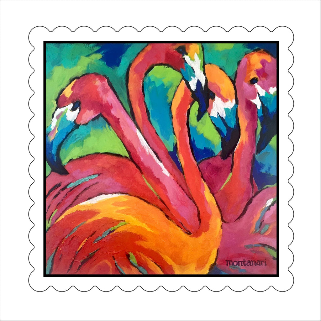 CHM-007 Flamingos | 0.75Acrylic Contour |