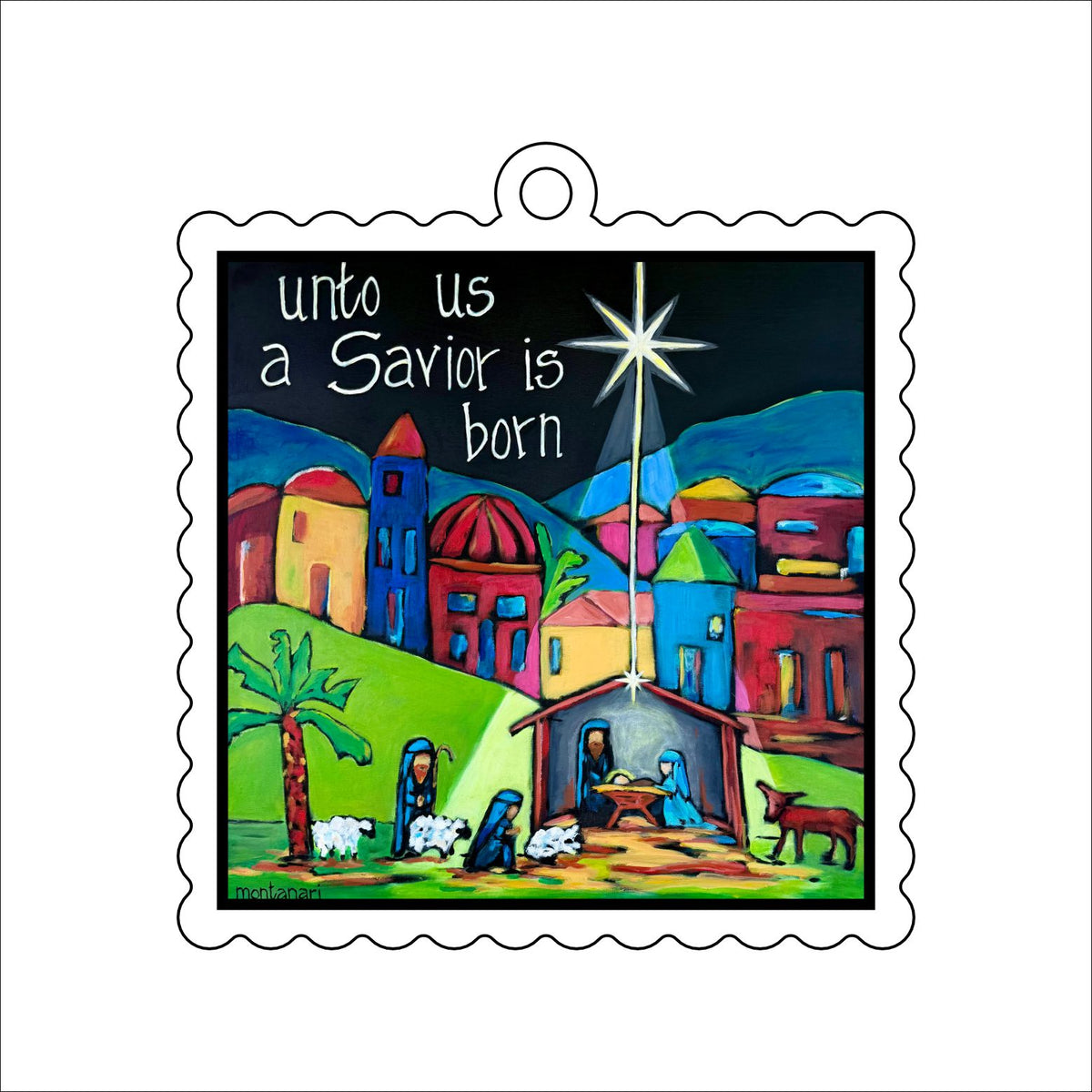 CHM-021 Our Savior is Born Ornament | 0.25Acrylic Ornament