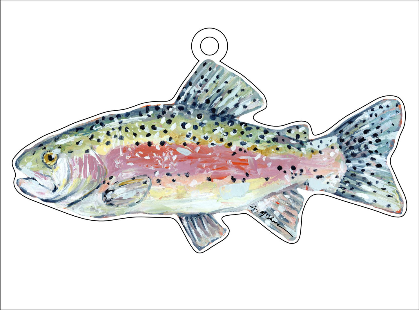 Chasing Rainbows Fish | 0.25in. Acrylic Ornament | Mix and Match (any 10+)