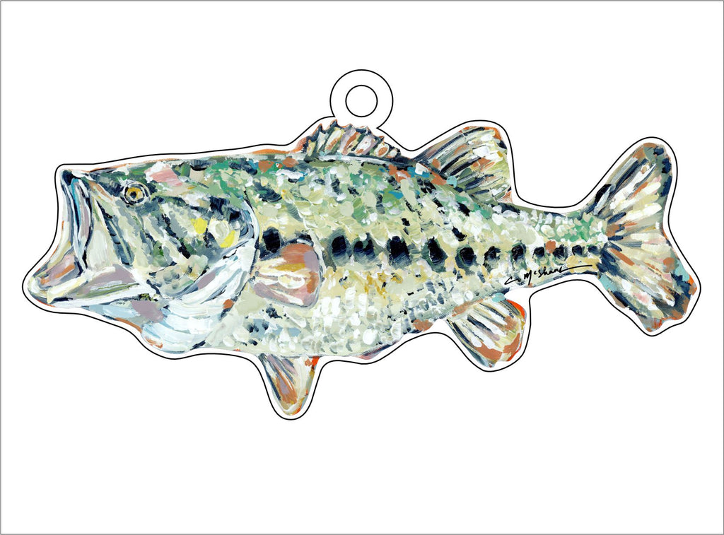 Gone Fishing Bass | 0.25in. Acrylic Ornament | Mix and Match (any 10+)