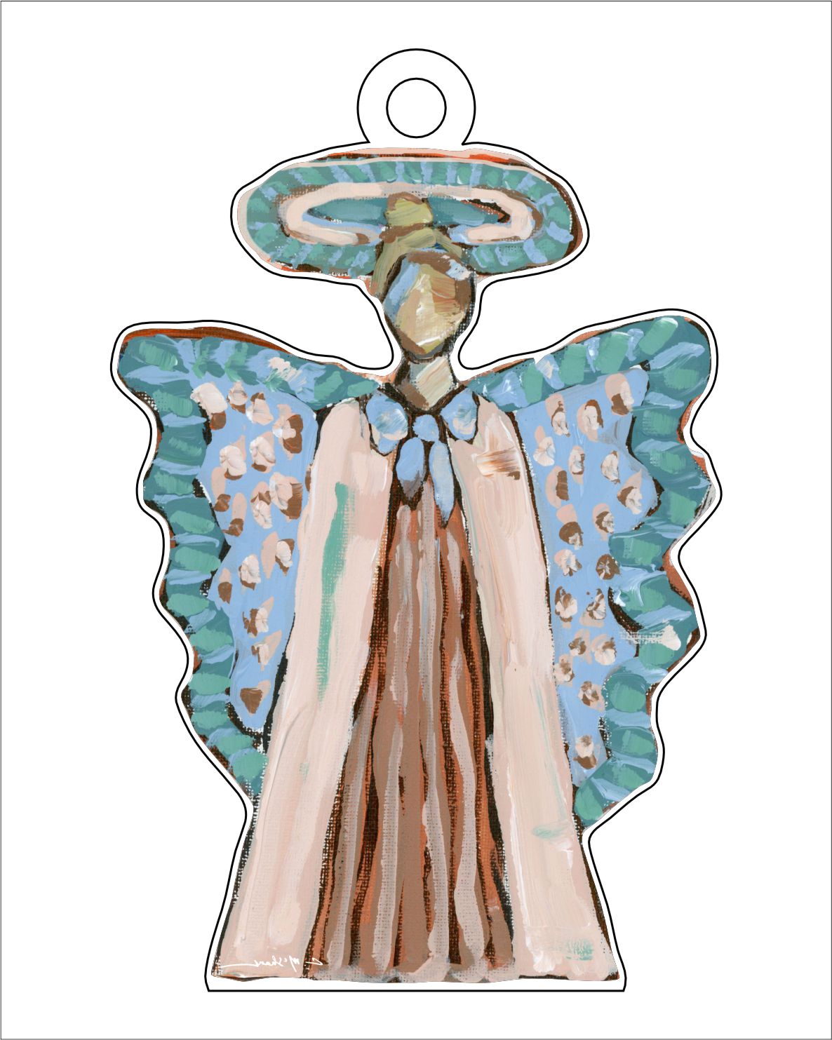 Angel Blonde | 0.25in. Acrylic Ornament | Case of 25