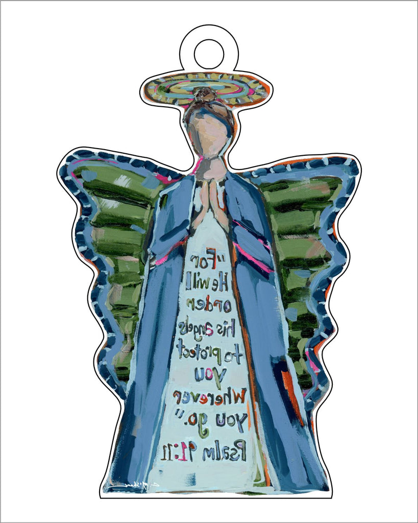 Angel to Protect | 0.25in. Acrylic Ornament | Mix and Match (any 10+)