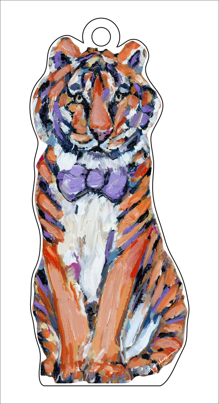 Clemson Tiger | 0.25in. Acrylic Ornament | Mix and Match (any 10+)