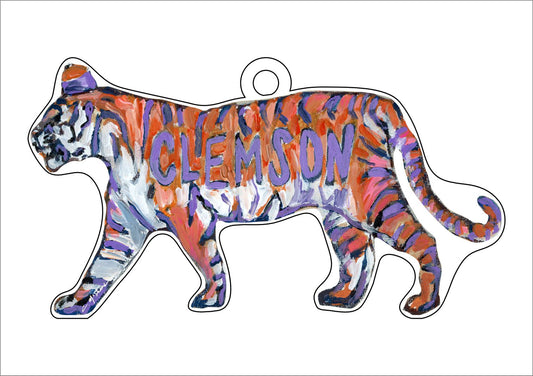 Clemson Tiger Sideprofile | 0.25in. Acrylic Ornament | Case of 25