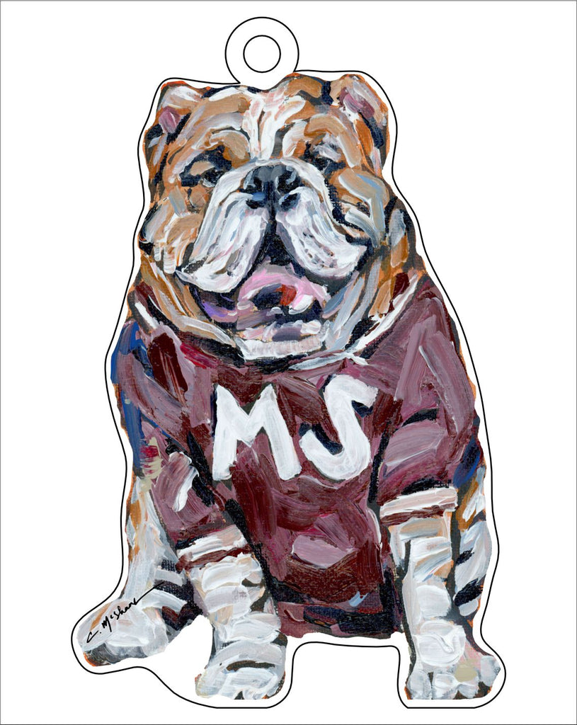 Mississippi Bulldogs | 0.25in. Acrylic Ornament | Case of 25
