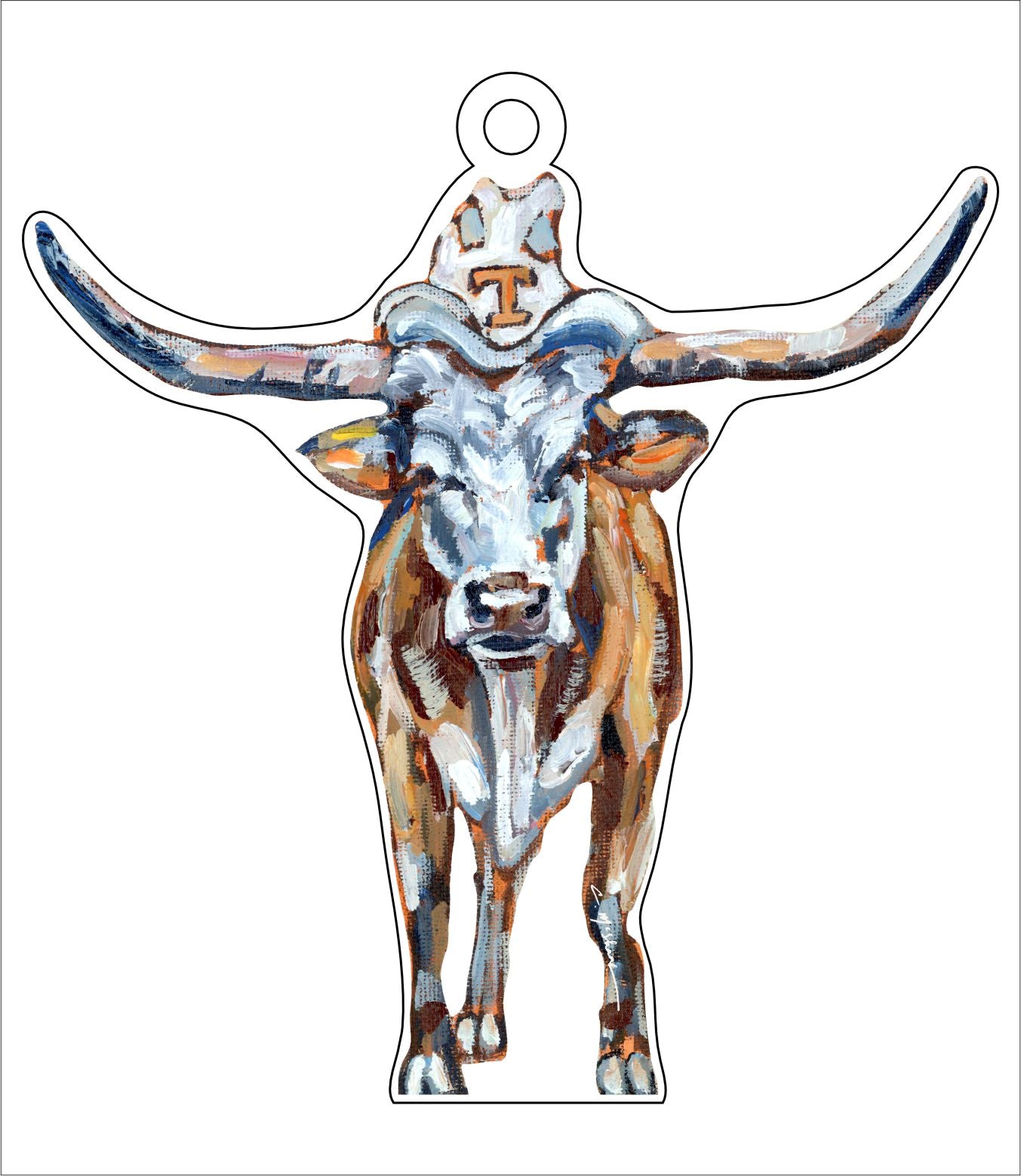 Texas Longhorn | 0.25in. Acrylic Ornament | Mix and Match (any 10+)