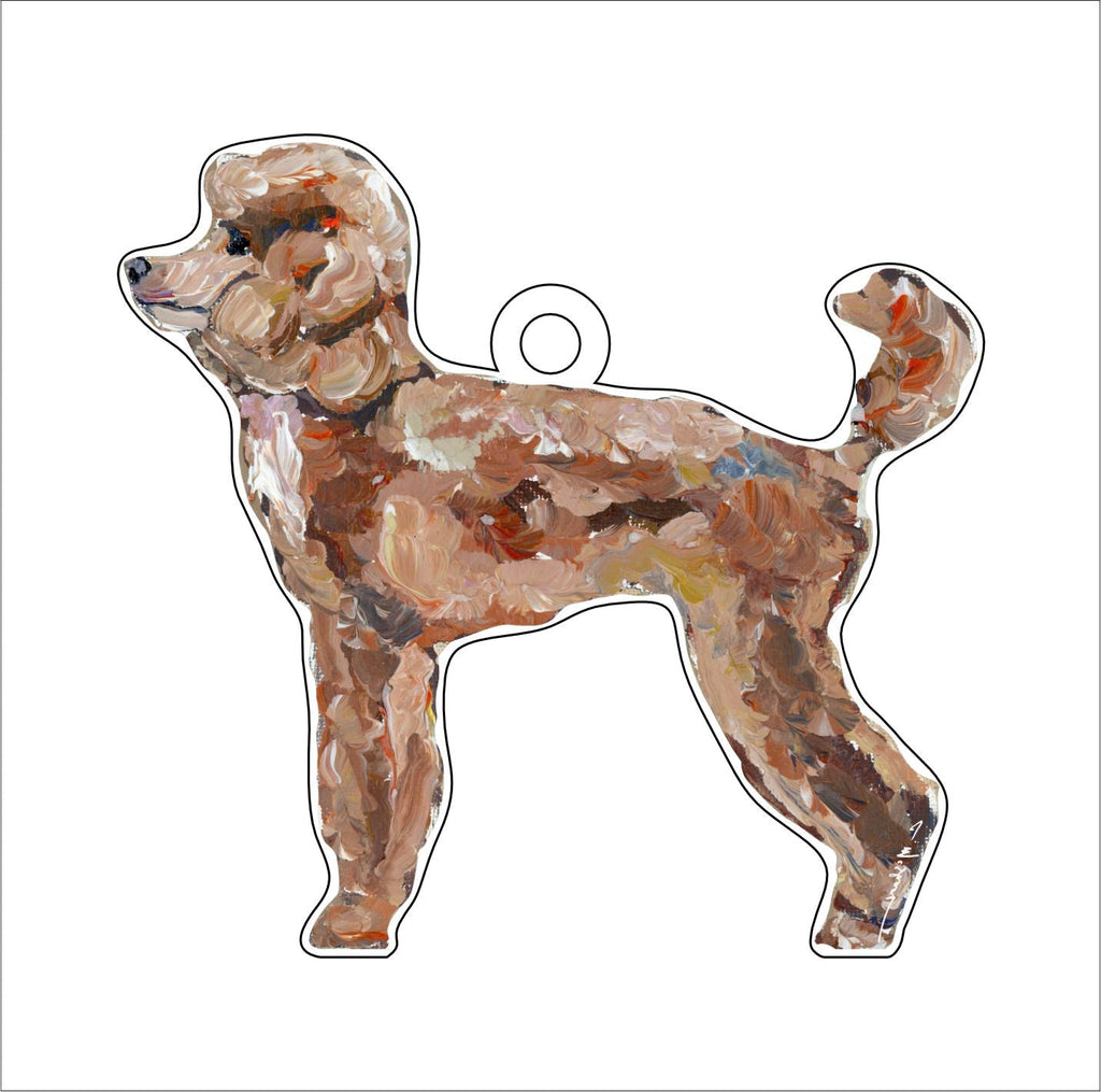 Apricot Poodle | 0.25in. Acrylic Ornament | Case of 25