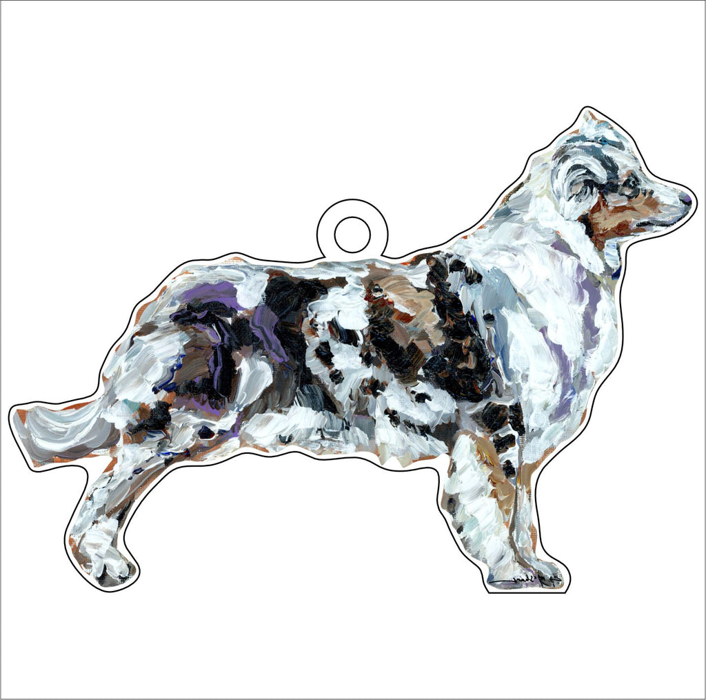 Australian Shepherd | 0.25in. Acrylic Ornament | Mix and Match (any 10+)