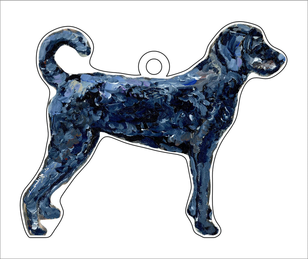 Black Labradoodle | 0.25in. Acrylic Ornament | Case of 25